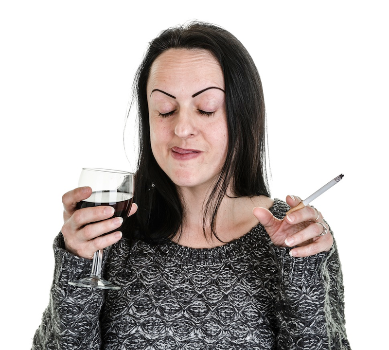 Illustration for article titled Let's Look at Unrealistic Stock Photos of Drunk Women
